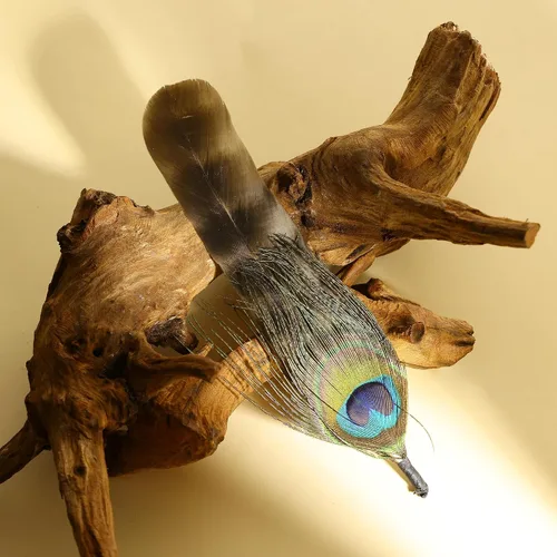 Miniatura 2 de Plumas de sombrero 10 estilos naturales surtidos de plumas para sombreros Fedora, accesorios para manualidades, sombreros de vaquero occidental