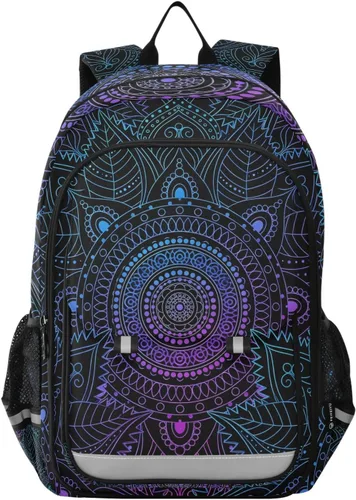 Miniatura 7 de ALAZA Moon Stars Alchemy Witch - Mochila para laptop para mujeres y hombres, bolsa de viaje casual con compartimento y múltiples bolsillos