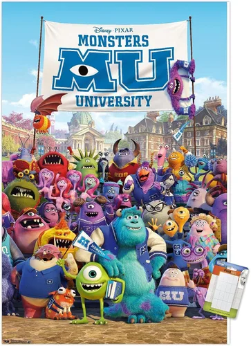 Miniatura 17 de Trends International Disney Pixar Monsters University - One Sheet Wall Poster, 14.725" x 22.375", Barnwood Framed Version