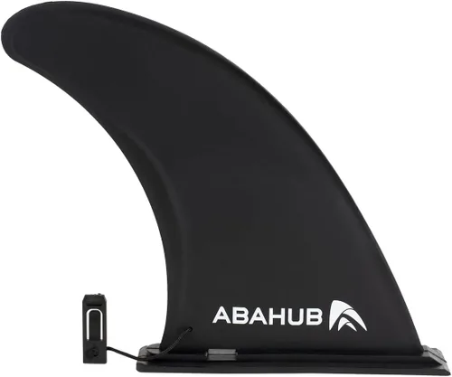 Miniatura 14 de Abahub Aleta central única SUP de 9/10 pulgadas con 1 tornillo de aleta sin herramienta, aletas de repuesto de SUP reforzadas con fibra de vidrio