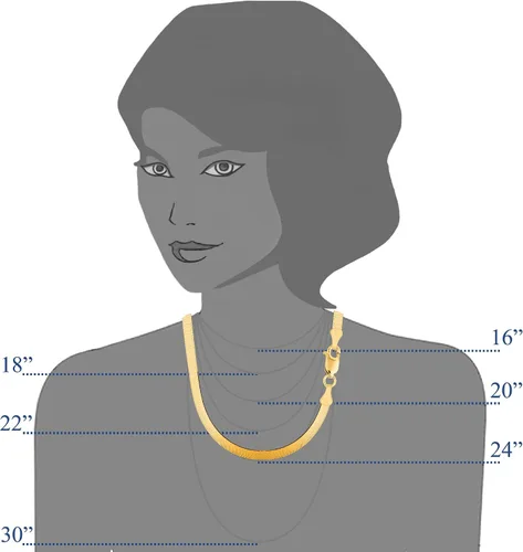 Miniatura 3 de Jewelry Affairs Collar de cadena de espiga imperial de oro macizo amarillo de 14 k, 0.185 in