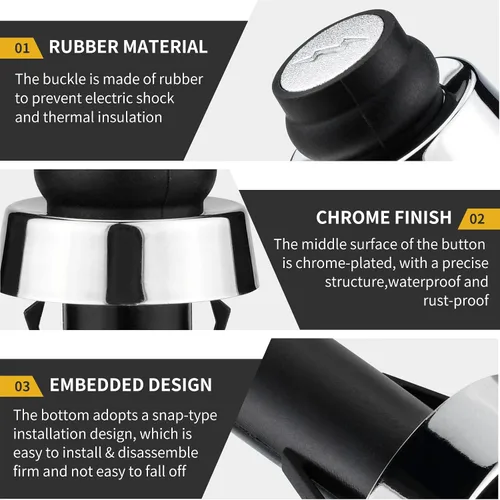 Miniatura 3 de Encendedor GS4 para Weber, GS4 Parrilla Encendedor Botón Pulsador Piezas de Repuesto para Weber #66220 Fit Weber GS4 Genesis II & Spirit II Gas Para