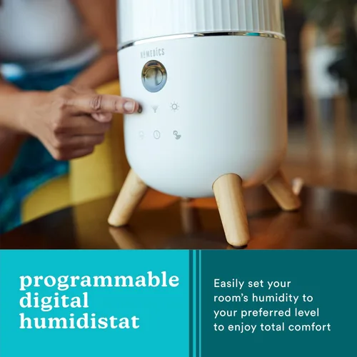 Miniatura 6 de Homedics Humidificador ultrasónico – Humidificadores de aire grandes de lujo para dormitorio, plantas, oficina, tanque de llenado superior de 1.47