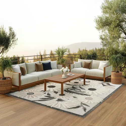 Miniatura 36 de Nourison Home Aloha - Alfombra beige de 2 pies 3 pulgadas x 12 pies, fácil de limpiar, no se desprende, para dormitorio, sala de estar, comedor