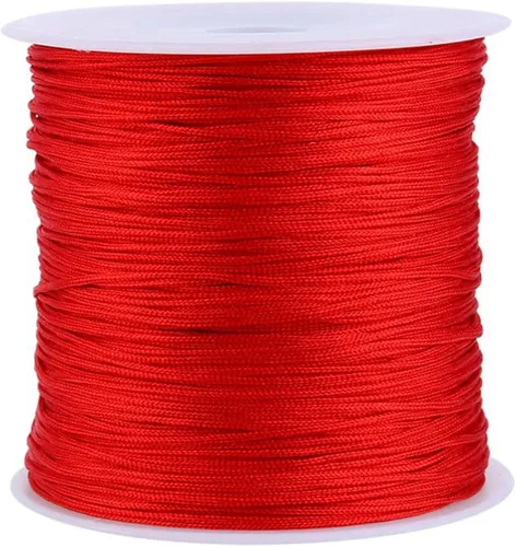 Miniatura 5 de Yosoo Health Gear Cordón de nylon rojo para hacer joyas, hilo para pulsera, hilo rojo original