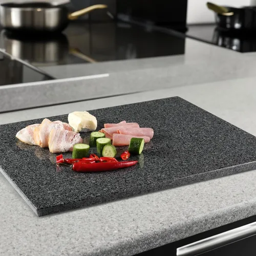 Miniatura 6 de Koville Tabla de Cortar de Mármol Natural para Cocina, 16x20 pulgadas Losa de Mármol Extra Grande Hecha a Mano para Queso, Charcutería, Tabla