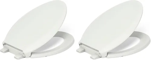 Miniatura 60 de KOHLER 4636-RL-0 Cachet ReadyLatch - Asiento de inodoro alargado con cierre lento, asiento de inodoro de cierre suave con tapa silenciosa, topes