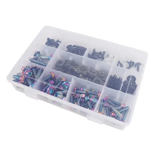 Miniatura 4 de BAIONE Worldmotop - Kit de pernos de acero inoxidable, tornillos y clips de sujeción compatibles con Yamaha, Honda, Kawasaki, Suzuki, BMW, kit