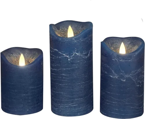 Miniatura 10 de CANDLE CHOICE Velas sin llama a pilas con temporizador, cera real, pilares LED eléctricos parpadeantes realistas, ciclo diario integrado automático