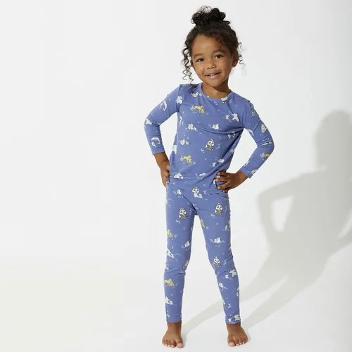 Miniatura 2 de Bellabu Bear Conjunto de pijama de bambú de dos piezas para niños y niñas, pijamas familiares a juego, viscosa de bambú
