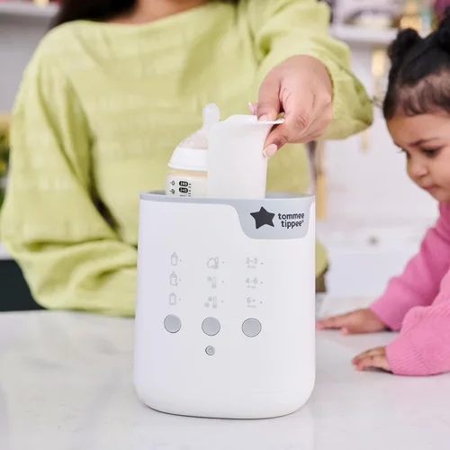 Miniatura 3 de Tommee Tippee Calentador de biberones y alimentos, calienta la leche materna, fórmula, frascos y bolsas a la temperatura corporal en minutos