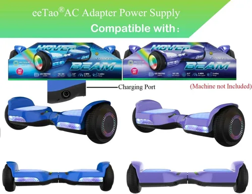 Miniatura 2 de Cargador adaptador de 4 clavijas de 42 V CA/CC compatible con Voyager HOVER3030B-BLU HOVER3030B-PUR Hover-4040HB-GRN 4040HB-GRN HOVER4040HB