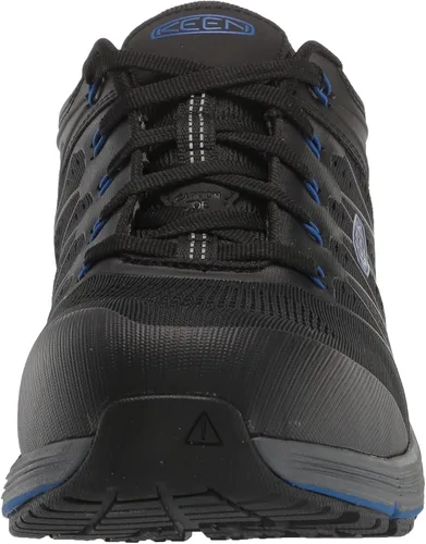Miniatura 2 de KEEN Utility Zapatillas de trabajo industriales Vista Energy de baja altura con punta compuesta para hombre, negro, azul (Nautical BlueBlack), 10