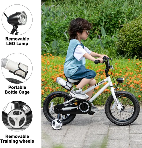 Miniatura 2 de Glerc Fantacy Kids Bike, 12-20 Inch Children Bicycle for 2-13 Years Old Boys Girls, Kids Bicycle with Water Bottle Holder & Headlight & Training
