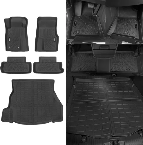 Miniatura 83 de Alfombrillas de piso Naibeve para Ford Edge 2015 2016 2017 2018 2019 2020 2021 2022 2023 2024 2025 - Ajuste personalizado para todo clima