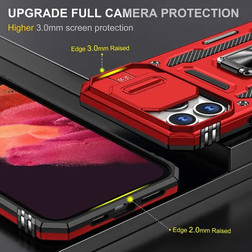Miniatura 32 de Funda para iPhone 13 Pro con funda para cámara, con soporte de anillo para soporte, con función de montaje magnético para automóvil, para iPhone 13