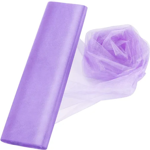 Miniatura 12 de Cortinas de telón de fondo de tul de organza de cristal para bodas, baby shower, fiesta de cumpleaños, decoración de eventos, 19 pulgadas x 30 Negro