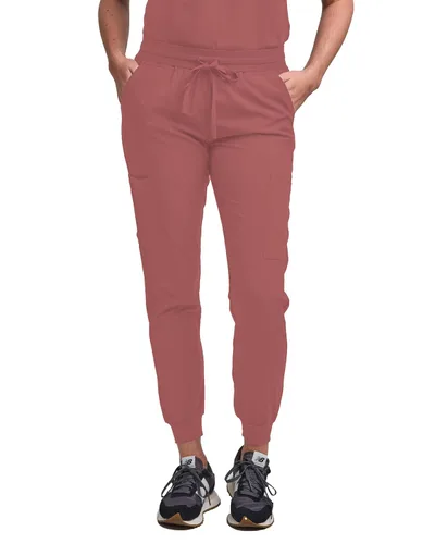Miniatura 16 de Green Town Conjunto de ropa quirúrgica para mujer, pantalón deportivo y parte superior con cuello en V, 5 bolsillos, cintura de yoga, uniforme