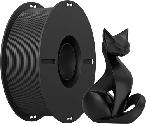 Miniatura 24 de Creality Filamento PLA+ Negro 1.75mm, filamento para impresora 3D de alta resistencia y sin enredos, embalaje al vacío, filamento para impresión 3D