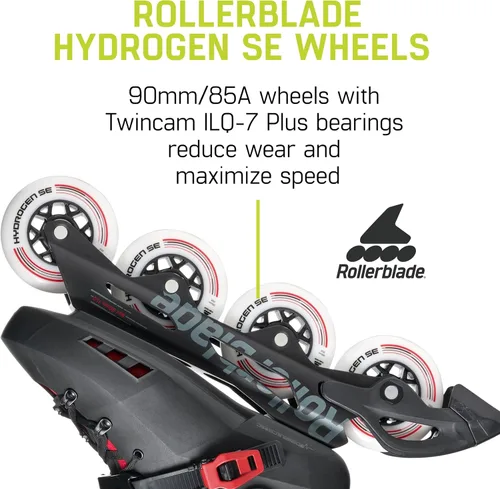 Miniatura 5 de Rollerblade Maxxum XT - Patines en línea urbanos para hombre, color negro y rojo, patines en línea de rendimiento