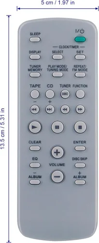 Miniatura 4 de RM-SC3 RM-Z20031 Reemplazo de control remoto compatible con el sistema estéreo Sony MHC-GX555 MHC-LX10000 MHC-GX9900 MHC-GX355 CMT-HPX10W MHC-GX750