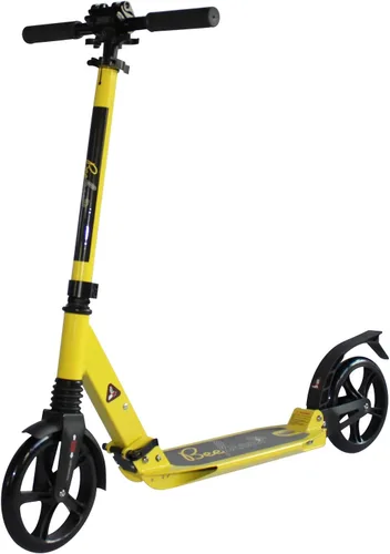 Bee Free Patinete para niños, adolescentes y adultos, manubrio ajustable, construcción plegable, freno de pie trasero, suspensión antigolpes