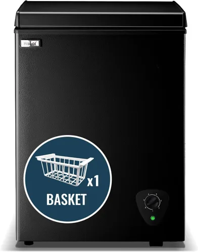 WANAI - Congelador de pecho pequeño, tamaño compacto y amplia capacidad, máquina de 7 controles de temperatura, bajo ruido, con cesta extraíble para