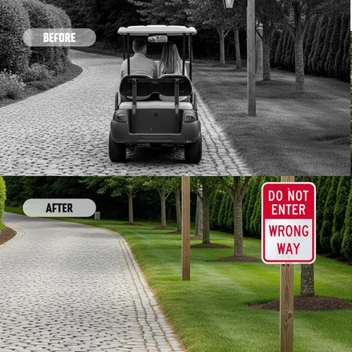 Miniatura 7 de SmartSign 18 x 12 pulgadas "No Entrar - Dirección Incorrecta" Cartel de metal, aluminio de 63 mil, material reflectante laminado 3M de grado