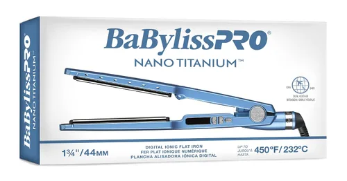 Miniatura 6 de BabylissPRO Enderezadora iónica Titanium nano del pelo, plancha plana profesional para todo tipo de cabello