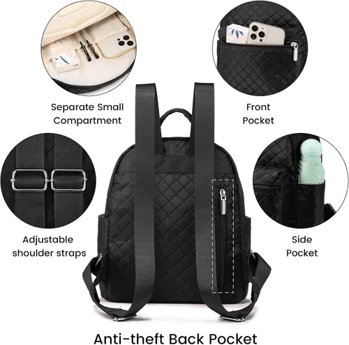 Miniatura 4 de LOVEVOOK Mini mochila pequeña y linda mochila de moda para niñas y mujeres