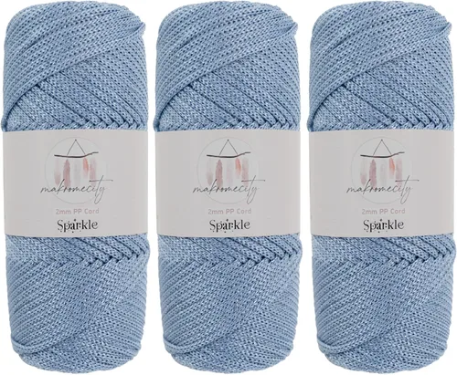 Miniatura 83 de Makromecity, Cordón de macramé de poliéster de 2 mm x 38 m (125 yardas) 2 mm de polipropileno, cordón de macramé para crochet, bolsas de macramé