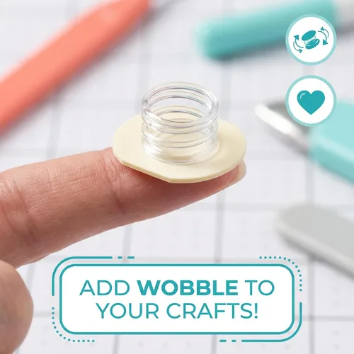 Miniatura 7 de Hampton Art Accessories Action Wobbles, 6 unidades, anclajes de resorte autoadhesivos, para manualidades de papel, fabricación de tarjetas y álbumes