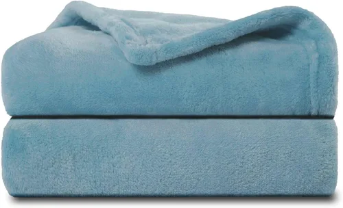Miniatura 28 de NANPIPER manta decorativa gruesa y ultrasuave de microfelpa, para todas las estaciones, manta peluda de microfibra prémium para sofá y sillón, Coral