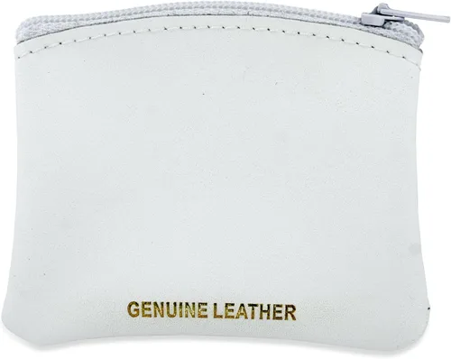 Miniatura 2 de Bolsa de rosario My Rosary de cuero genuino (blanco, paquete de 12)