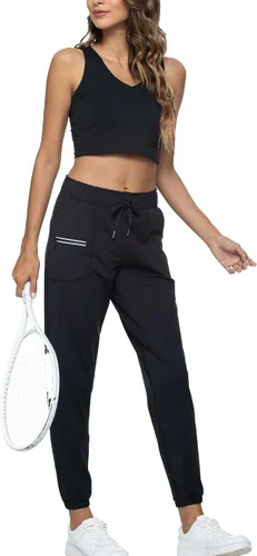 Miniatura 6 de Kcutteyg Pantalones deportivos para mujer con bolsillos, ligeros, de secado rápido, pantalones deportivos suaves para gimnasio, yoga, correr