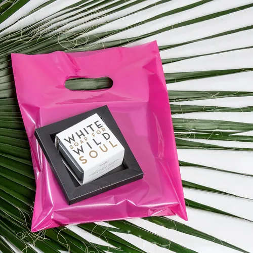 Miniatura 7 de Choice Marts 100 bolsas rosadas para pequeñas empresas de 2 mil, 12 x 15 pulgadas, bolsas de compras al por menor de color rosa brillante con asas
