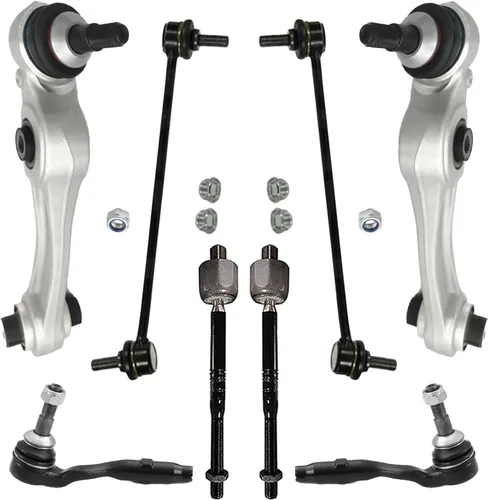 Miniatura 132 de Detroit Axle - Kit de brazos de control de extremo delantero de 8 piezas para Dodge Dakota 00-04, Durango 00-03, 4 brazos de control superior e