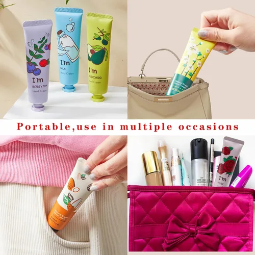 Miniatura 6 de Paquete de 20 cremas de manos para regalo, loción de manos para manos secas y agrietadas, manos de trabajo, cuerpo, crema de manos