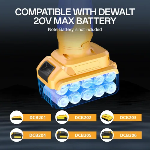 Miniatura 6 de Bomba de transferencia de agua inalámbrica compatible con batería Dewalt de 20 V MAX (sin batería) 720 GPH, cabezal de 32 pies, kit de bomba