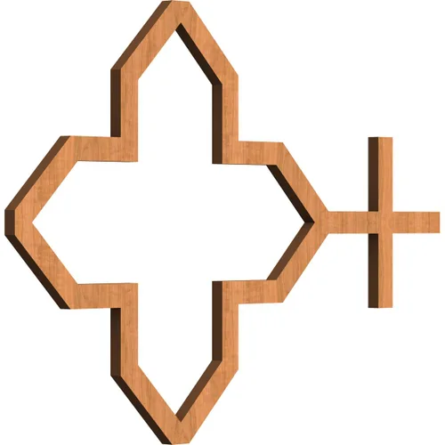 Miniatura 15 de Laird Paneles decorativos de pared de madera con calado, extra pequeños, 13/8 pulgadas de ancho x 7 3/8 pulgadas de alto x 3/8 pulgadas de alto