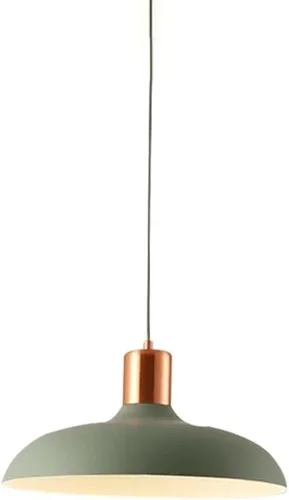 Miniatura 6 de Lámpara colgante de metal grande de 11.8 pulgadas, moderna lámpara colgante industrial colorida con pantalla de hierro, 39.3 pulgadas de altura