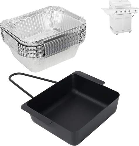 Bandeja de grasa universal para Nexgrill 720-0830X 720-0830H 720-0888 720-0888S 720-0896B 720-0896 Cuisinart CGG-7400, Recogedor de grasa con