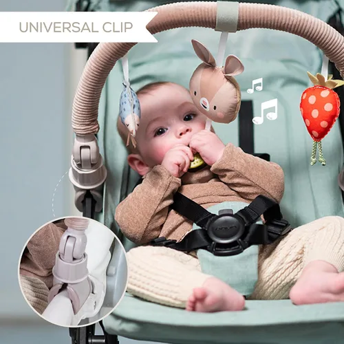 Miniatura 6 de Taf Toys Arco Ideal para lactantes y niños pequeños, se adapta a cochecito y carriola, arco de actividad con juguetes fascinantes, estimula