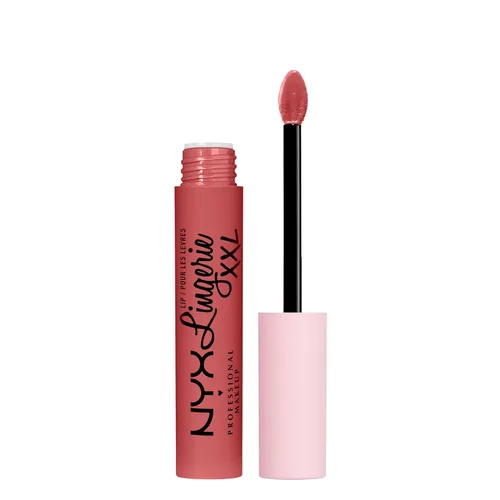 Miniatura 10 de NYX PROFESSIONAL MAKEUP Lip Lingerie XXL Lápiz Labial Líquido Mate - Candela Babe (Warm Rose Nude)