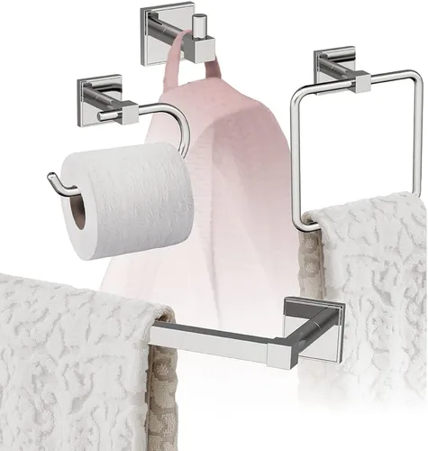 Miniatura 3 de Amerock Níquel cepillado Appoint 5 piezas Juego de accesorios de baño