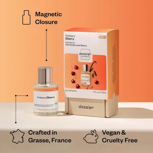 Miniatura 5 de Dossier - Ambery Cherry - Eau de Parfum - Inspirado en la cereza perdida - Fragancia duradera - Unisex - 1.7 fl oz (1.7 fl oz)