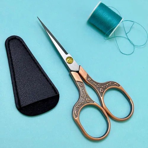 Miniatura 2 de Tijeras pequeñas y afiladas para cortar cabello, barba, cejas, nariz, vello facial, belleza Tijeras de corte de costura para bordado, tela