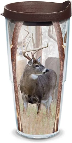 Miniatura 15 de Tervis Deer Trio - Vaso aislado de doble pared hecho en Estados Unidos mantiene las bebidas frías y calientes, 16 onzas, clásico Transparente