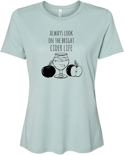 Miniatura 26 de Cute Women's Screen Printed Crew Neck Tee, Shirts With Sayings, Dusty Blue or Olive