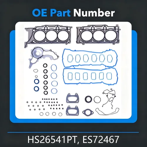 Miniatura 3 de Kit de juntas de cabeza de 3.6L compatible con Chry sler 300 J eep Wrangler Dodge Charger Challenger Ram 1500 MLS Junta de cabeza HS26541PT ES72467